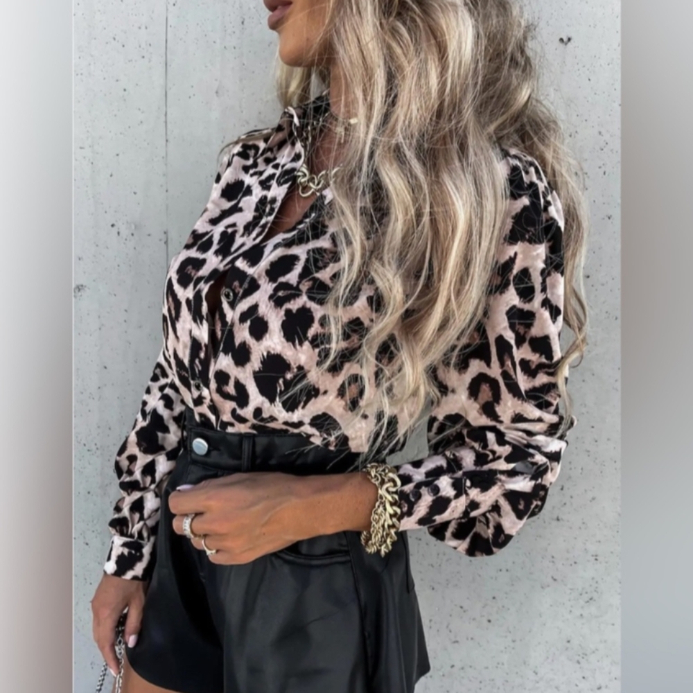 Leopard Print Blouse